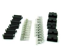 POPESQ® 5 pcs. x KIT Connecteur Femelle avec Connecteur Male avec Contacts a sertir 2.54mm 8 Voies MT254 / 5 pcs. x KIT Socket with Plug with Crimpcontacts 2.54mm 8 Way MT254#A2307