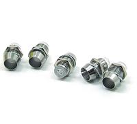 POPESQ® 5 pcs. x LED Support 3mm Plastique Culeur Argente Chrom #A4079