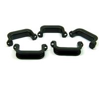 POPESQ® 5 pcs. x Manche Tiroir 22mm x 52mm x 12mm PC + ABS (UL) Noir #A3069