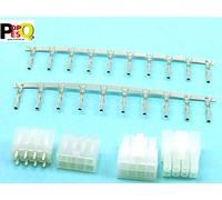 POPESQ® Lot de 2 connecteurs Femelles avec connecteurs à sertir 4,2 mm 8 Broches PCB Droit ML42 / 2 pièces. x Kit Socket avec connecteurs à sertir 4,2 mm 8 Voies PCB Droit ML42#A2312