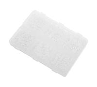 POPETPOP 1 Boîte Perles à Fond Plat Abs de Perles Imitation Demi Ronde pour Bricolage Nail Art Décoration de Vêtements et Accessoires Couleur Blanche pour Diy et Scrapbooking