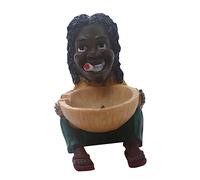 POPETPOP 1 Cendrier À Figurine Africaine en Forme D'Ananas pour La Fête des Pères Cendrier Décoratif Délicat Cendrier À Personnages Africains Cendrier Créatif Ornement