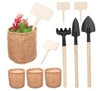 POPETPOP 1 Ensemble Ensemble D'outils De Jardin Outils à Main du Jardin Pelle De Jardinage Petits Outils De Jardin Kit De Bonsaï Outils Miniatures Outils Succulents Mini Pelles en Bois