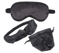 POPETPOP 1 ensemble Masque de Sommeil Soie Artificielle avec Bandeau et de Transport Ensemble pour Confort Optimal Lors de Vos Voyages et Nuits Reposantes