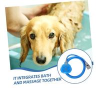 POPETPOP 1 ensemble Outil de Toilettage pour Animaux Brosse de Massage de Nettoyage pour Chiens et avec Douchette et Tuyau PVC