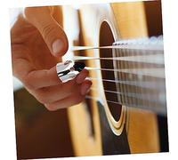 POPETPOP 1 ensemble Protection pour Doigts pour Guitare Capuchons Réglables pour Doigts de Pouce Noir Accessoire Pratique pour Musiciens et Débutants