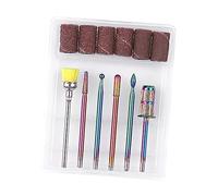 POPETPOP 1 ensemble Set de Forets à Ongles Tungstène Ensemble Outils de Manucure Spécial pour Meulage Compatible avec Tous Polisseurs à Ongles