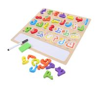 POPETPOP 1 Jeu De Puzzles Montessori De L'alphabet Arabe : Jouet Éducatif en Bois pour Tout-Petits, Jeu D'association De Lettres pour Développement Préscolaire des