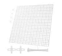 POPETPOP 1 Jeu Écran D'aquarium Réservoirs Diviseurs D'aquarium Planche Air Crépine D'aquarium Couvercle D'aquarium Mangeoire à Poissons Les Crochets à Ventouse Tiennent Usine PVC Blanche