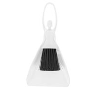 POPETPOP 1 Jeu Pelle à poussière Domestique Doublure serpillière Poubelle Nettoyage Balai Portable Brosse à poussière Mini Balai de Dessin animé Mini Pelle à poussière Plastique Blanche