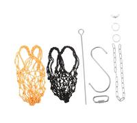 POPETPOP 1 Jeu Set De Fourchettes à Fruits en Filet Crochets Noirs Crochet De Bande Couverture De Gadget Pot Porte-Serviette Succulent Pochette De Téléphone Infuseur Petit Filet De Nylon