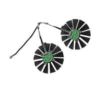 POPETPOP 1 Paire ventilateur de la carte graphique glacière Remplaçants remplacement refroidissement chasseur ventilateur de carte vidéo partie GPU de l'ordinateur abdos Noir