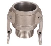 POPETPOP 1 pièce Adaptateur Acier Inoxydable pour Raccords Cam et Groove Connecteur Rapide pour Chimique et Industriel