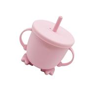 POPETPOP 1 pièce Gobelet Garçon Fille Silicone Alimentaire avec Paille Bouteille Eau Portable Déversement pour Maison Sorties