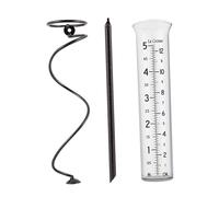 POPETPOP 1 Pluviomètre De Jardin Extérieur Outil De Mesure en Verre Support en Fer Pratique pour La Collecte des Eaux De Pluie Style Aléatoire