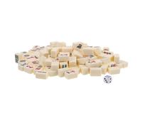 POPETPOP 1 Set De Mini Mahjong Set Portable Travel Mahjong Game Dollhouse Mahjong Mini Mahjong Chinese Mahjong Play Mahjong Mahjong Game pour Les Débutants