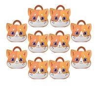 POPETPOP 10 Boîtes à Dragées Pliables en Papier de Chat, Coffrets Présents Mignons pour Shower ou Thanksgiving, Étuis à Collations Uniques et Pratiques