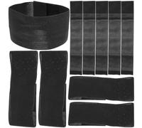 POPETPOP 10 Brassards Funéraires Élastiques, Brassard Commémoratif Funérailles, Noir, Polyester, Non Déformable, Multi-Fonction, pour Activités de Deuil et Sites Funéraires