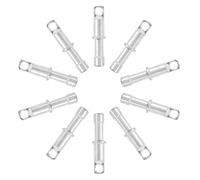 POPETPOP 10 Embouts de Poteaux de Tente en Alliage D’Aluminium 85 MM Kit de Réparation 10 Pièces pour Arceaux de Tente de Camping Protection Résistante aux Intempéries Accessoires