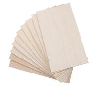 POPETPOP 10 Feuilles de Contreplaqué Brut 170 X 300 X 3 MM en Bois de Peuplier pour Bricolage Feuilles Fines Non Finies Planches Flexibles pour Loisirs Créatifs et Travail du Bois