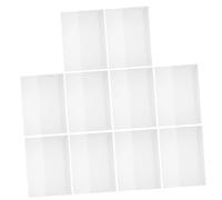 POPETPOP 10 feuilles Protège-cahier Transparent Réutilisable Film Anti-rayures Couverture Étanche pour Manuels Scolaires Documents