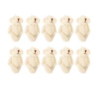 POPETPOP 10 pièces 10PCS Petites Peluches Ours Douces Accessoires Vêtements Décoratifs DIY pour Sacs et Jouets Mignons