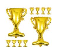 POPETPOP 10 Pièces Ballon Trophée en Film D'aluminium Doré 20 Pouces, Décor Pratique et Polyvalent pour Cérémonie de Remise de Diplôme ou Fête D'anniversaire