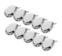 POPETPOP 10 Pièces Ballons Aluminium Blancs Forme Bulle de Écrits Personnalisables Décoration DIY pour Fêtes Mariages Célébrations