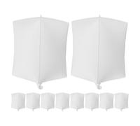 POPETPOP 10 pièces Ballons Blancs Gonflables Écrits Décoration Polyvalente pour Anniversaire Mariage et Fête Flottants Stables Pa Léger Installation Rapide et Facile