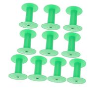 POPETPOP 10 Pièces Bobines de Couture Plastique Vertes Spools Vides Détachables Durables et pour Rangement de Fil et Travaux de Broderie à Domicile