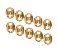 POPETPOP 10 pièces Connecteurs de Perles Ovale Double Acier Inoxydable Breloques Entretoises Multifonctions pour Fabrication de Bracelets et Bijoux DIY Résistants et Faciles à Assembler