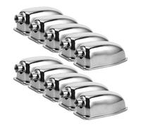 POPETPOP 10 pièces Double End Drum Lugs Métal Connecteurs Oreilles pour Caisse Claire Accessoires Percussion Réglables Crochets Griffes Tambour Argentés pour Support Stable