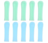 POPETPOP 10 pièces Ear Spoon Covers Soft Silicone Ear Cleaner Accessories Non-slip Design Comfortable And Gentle Replacement Sleeves For