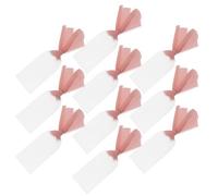 POPETPOP 10 pièces Étiquettes Réservées Mariage Acrylique Transparent avec Ruban Suspendu Cartes Nominatives Polyvalentes pour Place Marque-place et Signes Réutilisables