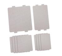 POPETPOP 10 Pièces Feuille de mica haute température Assiettes de sécurité au micro-ondes accessoires micro-ondes remplacement plaque micro résine Silver