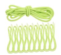 POPETPOP 10 pièces Fils Perles Polyester Couleur Vif Cordon pour Garçon Fille Jeu de Tissage et Perles Maternelle Lacets Créatifs pour Bracelet et Loisirs Manuels