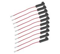 POPETPOP 10 Pièces Four micro- remplacement du porte-fusible haute tension fusible de réparation de micro-ondes remplacement des pièces du micro-ondes fil de cuivre Noir