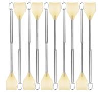 POPETPOP 10 Pièces Gratte-dos en Acier Inoxydable, Outil de Massage Télescopique Rétractable, Argenté, Soulage les Démangeaisons, pour Femmes Enceintes et Parents en Situation de Handicap