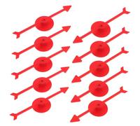 POPETPOP 10 pièces Jeu de Flèches Plastique Rouge Pointeurs de Plateau Rotatifs pour Garçon Fille Jeux Éducatifs Coopératifs et Interactifs