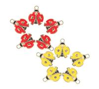 POPETPOP 10 pièces Lot de Breloques Petite pour Bracelet et Collier DIY Accessoires de Bijoux Fantaisie Femme Charms Petits pour Création et Décoration de Téléphone