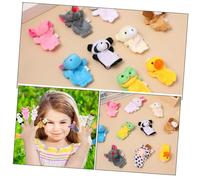 POPETPOP 10 pièces Lot de Marionnettes à Doigts Animaux Peluche et Légères Jouets Éducatifs pour Garçon Fille et Garçon Fille Accessoires Calmant pour Histoires et Interaction Parent