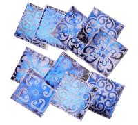POPETPOP 10 pièces Lot de Stickers Carrelage Autocollants Décoratifs Rétro Décoration Murale Auto Adhésive Amovible pour Cuisine et Salle de Bain Motifs Traditionnels Résistants et Faciles