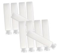 POPETPOP 10 pièces Lot de Tubes Rechargeables Souples pour Lotion et Shampooing Flacons de Voyage Légers avec Bouchon à Clapet Anti-fuite pour Cosmétiques et Soins Multi-usages