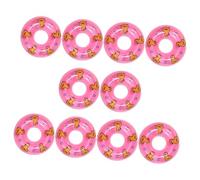 POPETPOP 10 Pièces Mini Anneaux de Natation Décoratifs PVC pour Maison Miniature Accessoires Photo Créatifs et Ornements Compacts pour Développement Manuel des Garçon Fille
