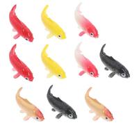 POPETPOP 10 pièces Miniature Koi Fish Figures Décorations Réalistes pour Aquariums Ornements Résine pour Miniatures de Parfaites pour DIY Fish Tanks