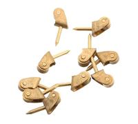 POPETPOP 10 pièces Miniature Metal Casters For Dollhouse Furniture Mini Wardrobe And Table Pulley Wheels Wear-resistant Accessories For Mini House