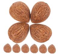 POPETPOP 10 pièces Modèles Amandes Artificielles Réalistes Décors Miniatures pour Photographie et Fêtes Accessoires de Simulation Alimentaire