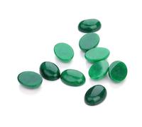 POPETPOP 10 pièces Patch Ovale Verre Vert pour Bijoux DIY Accessoires Décorations Artisanales pour Bagues et Créations Personnalisées