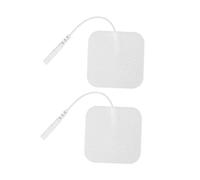 POPETPOP 10 pièces Patchs Électrodes Adhésives Silicone pour Thérapie Musculaire Sport et Fitness Pads de Massage Durables avec Ventilation Confort et Stimulation Uniforme