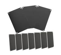 POPETPOP 10 pièces Plaques Métal Vierge Anodisé Noir Épaisseur Aluminium pour Gravure et Impression DIY Plaque Aluminium Multi-usage pour Industrie et Signalisation Porte